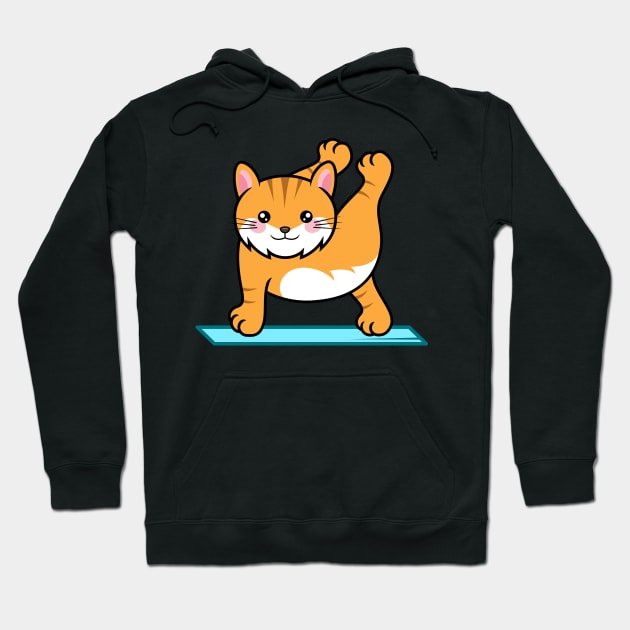 Yoga With My Cat - My Yoga Hoodie by Coconil